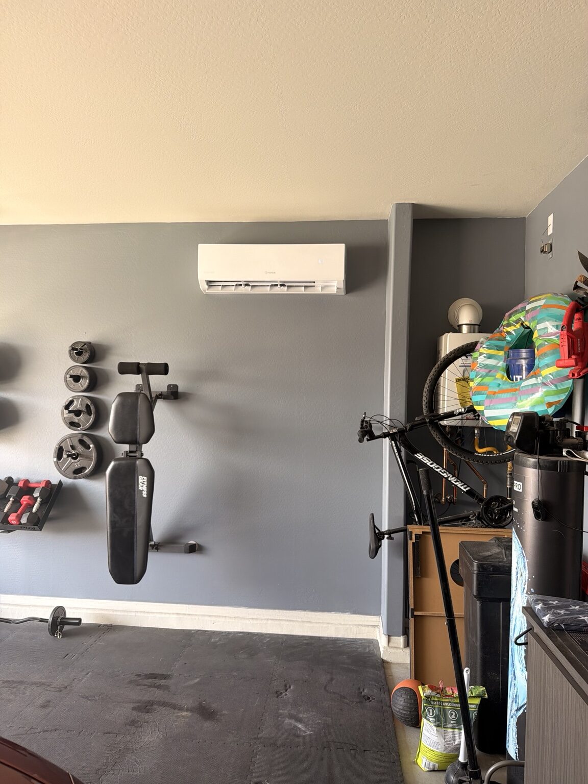 Garage Mini Split Install in Litchfield Park, AZ for a Veteran Home Gym